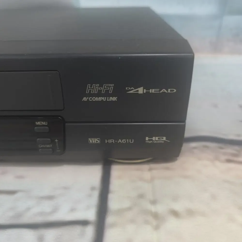 JVC HR-A61U 4-Head Hi-Fi VHS VCR Player Recorder Tested Works Vijay Cassette Pla